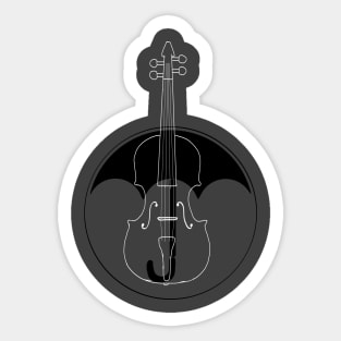 The Umbrella Academy - White Violin Sticker